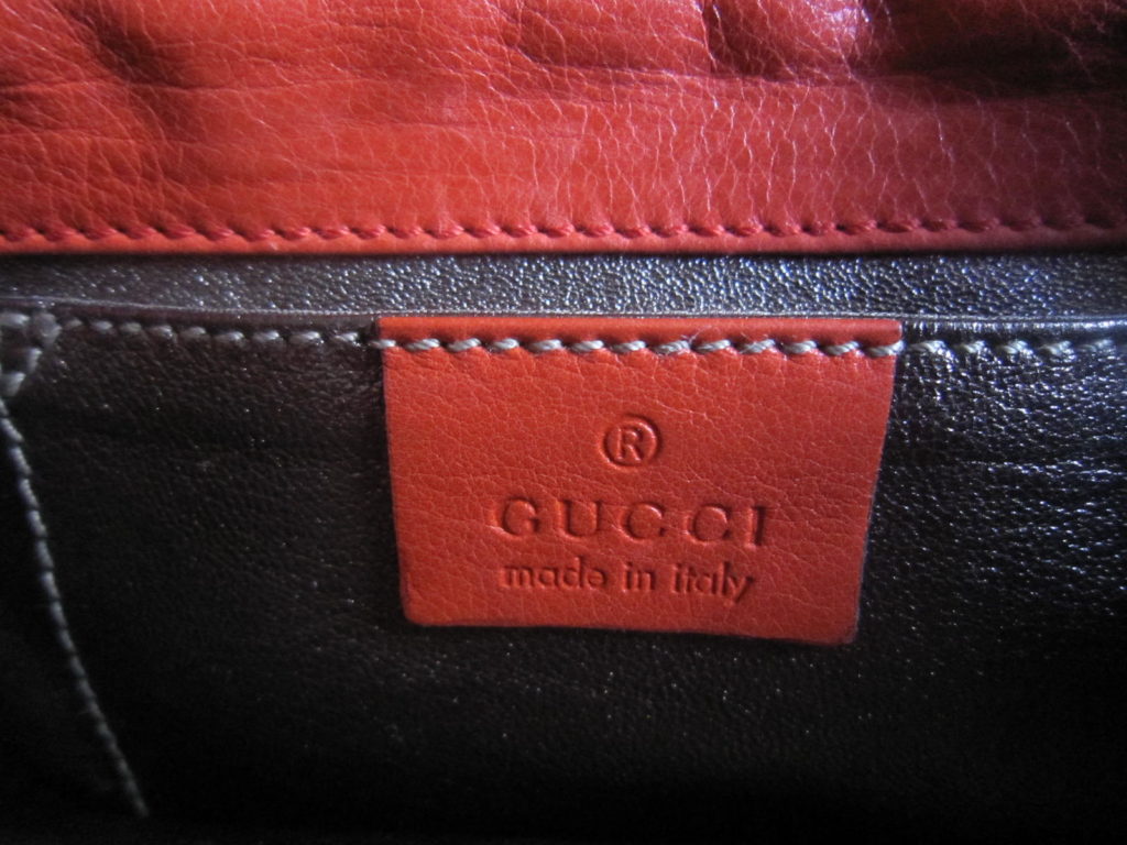 Gucci Red Hysteria Gathered Flap Clutch