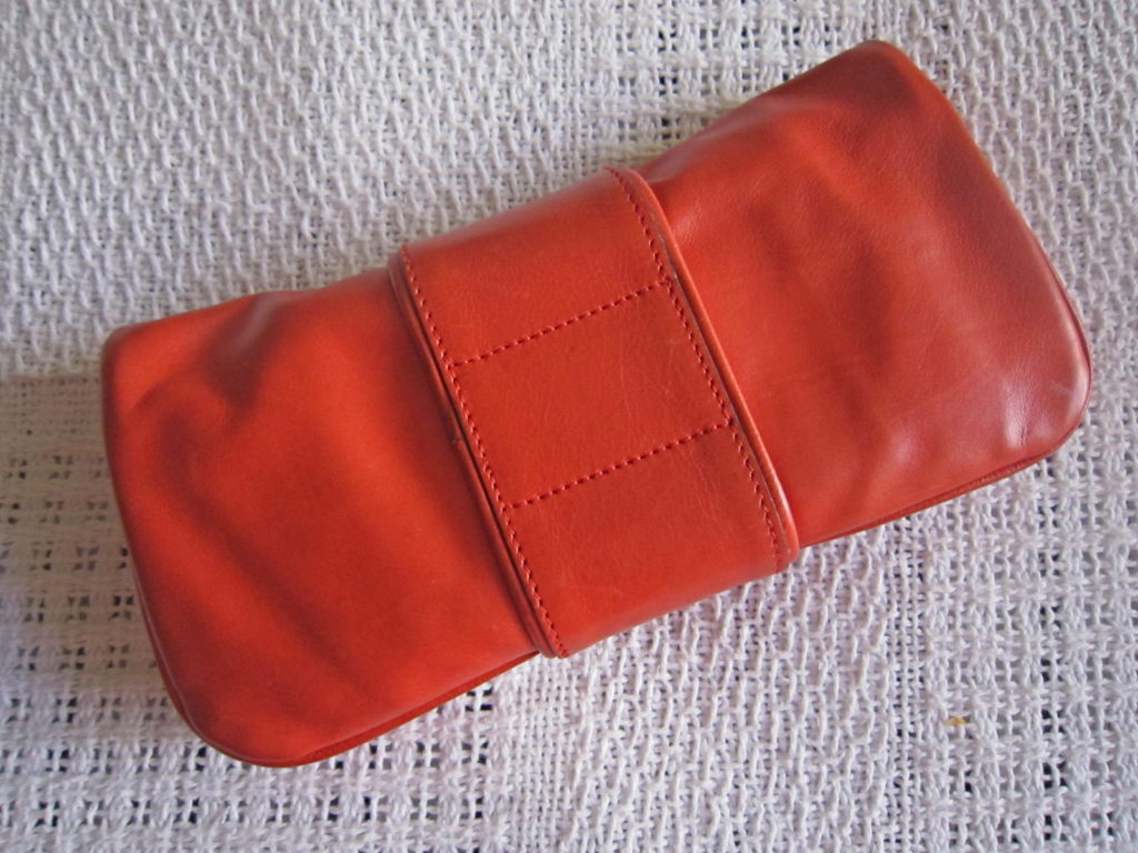 Gucci Red Hysteria Gathered Flap Clutch