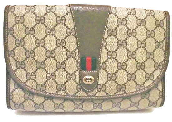 Gucci monogram pouch on sale