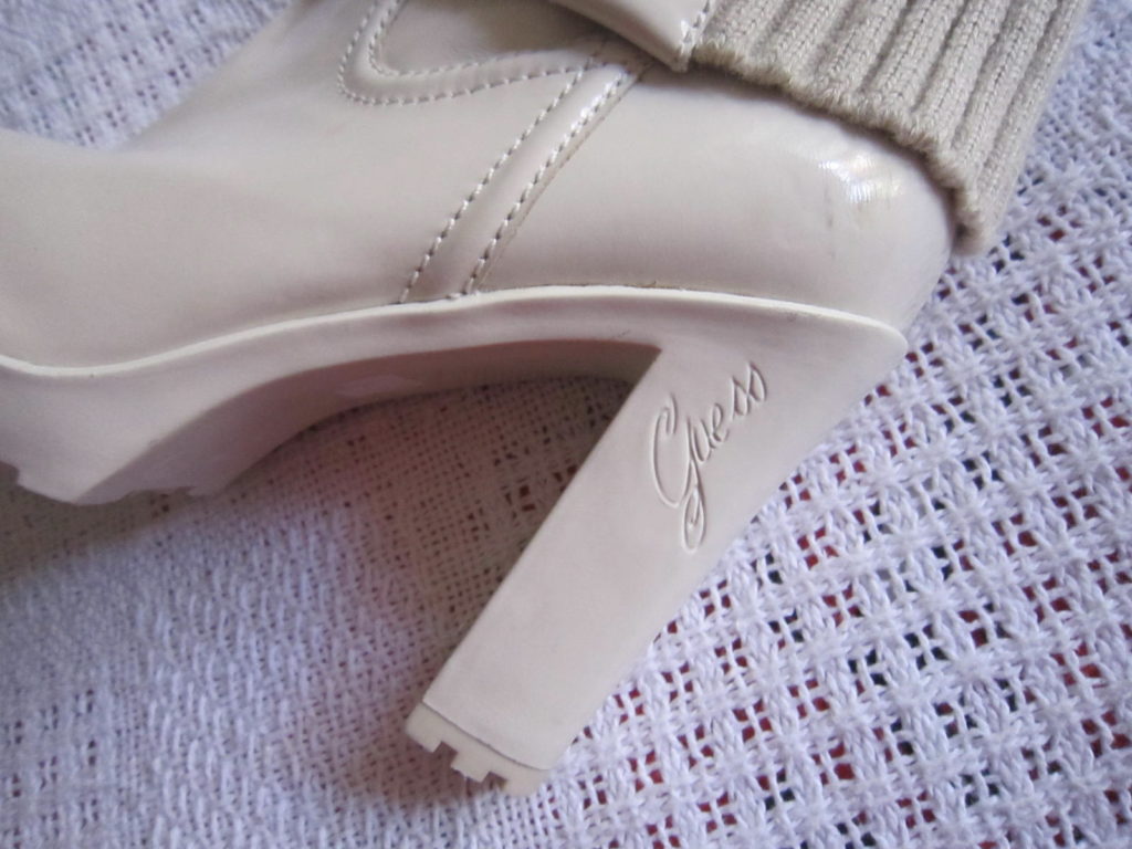 Guess by Marciano White Leather Boots