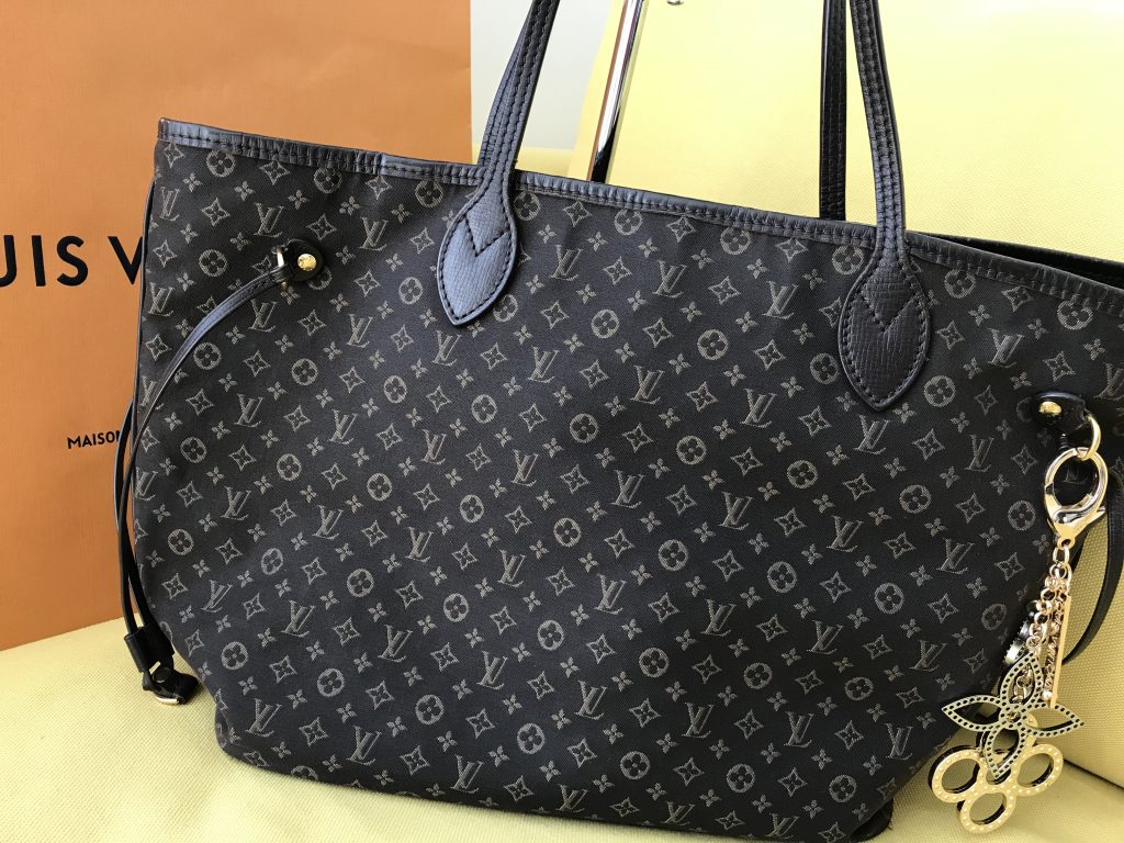 Louis Vuitton Fusain Monogram Idylle Neverfull MM Tote Bag