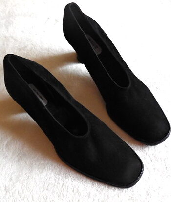 Jean Paul Barriol Black Suede Heels