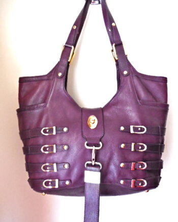 Jimmy Choo Bree Purple Leather Tote