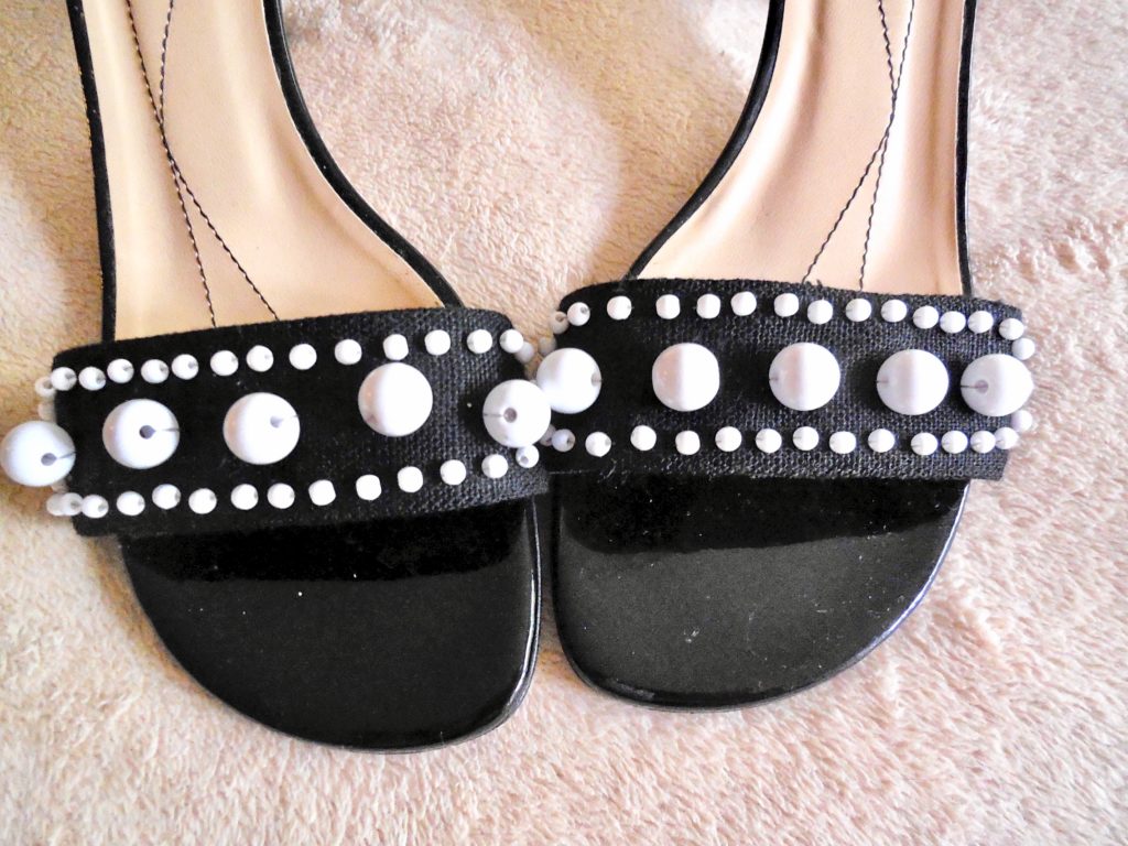 Kate Spade Black & White Mules /Size 8