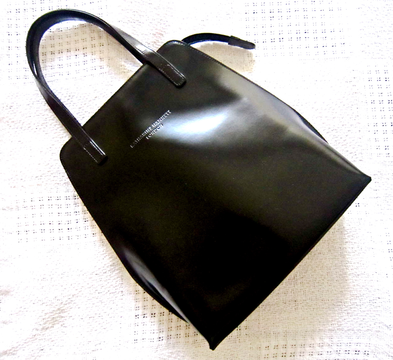 Katharine Hamnett London Black Leather Handbag