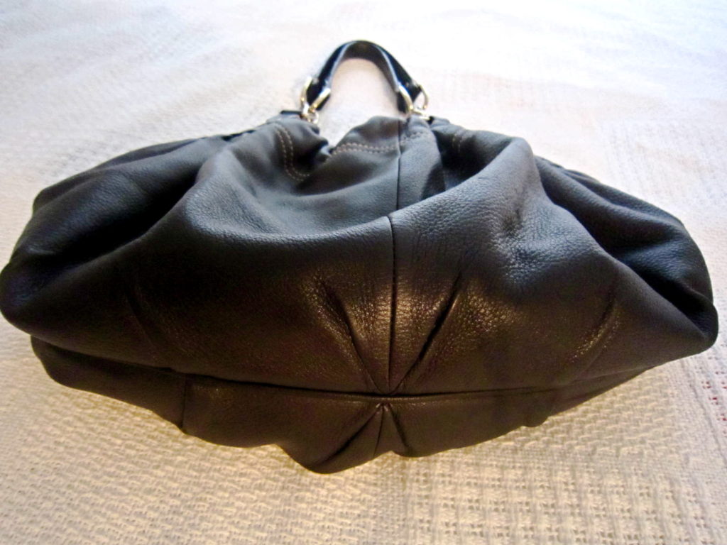 Laundry by Shelli Segal Black Leather Hobo Bag