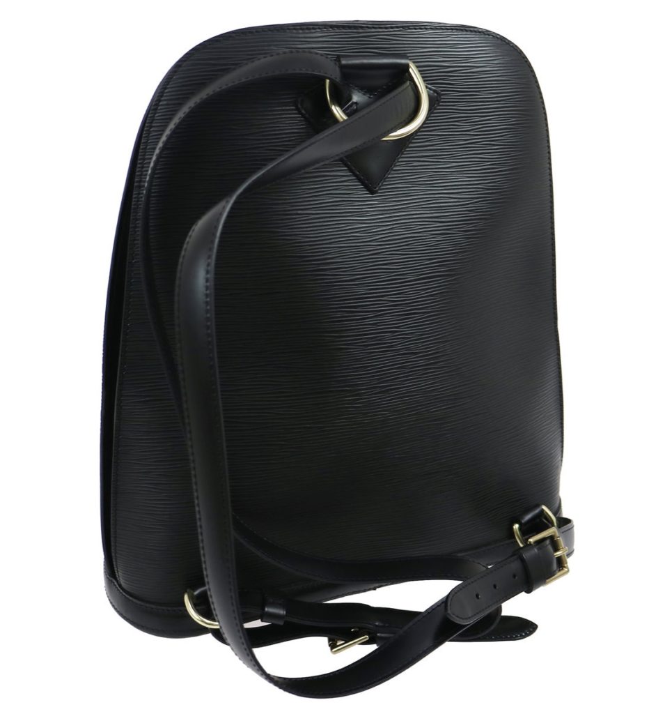 Louis Vuitton Black Epi Leather Gobelin Backpack