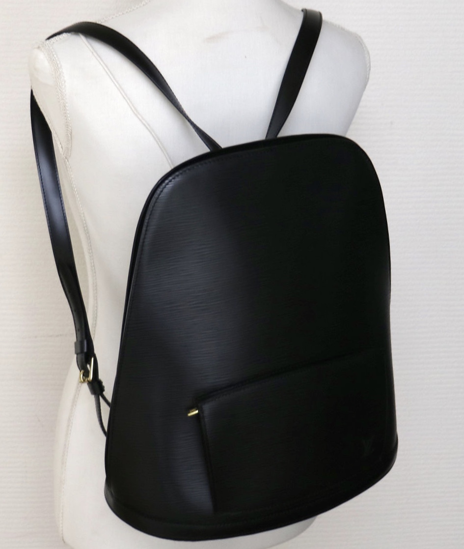 Louis Vuitton Black EPI Leather Noir Gobelins Backpack 3L1026