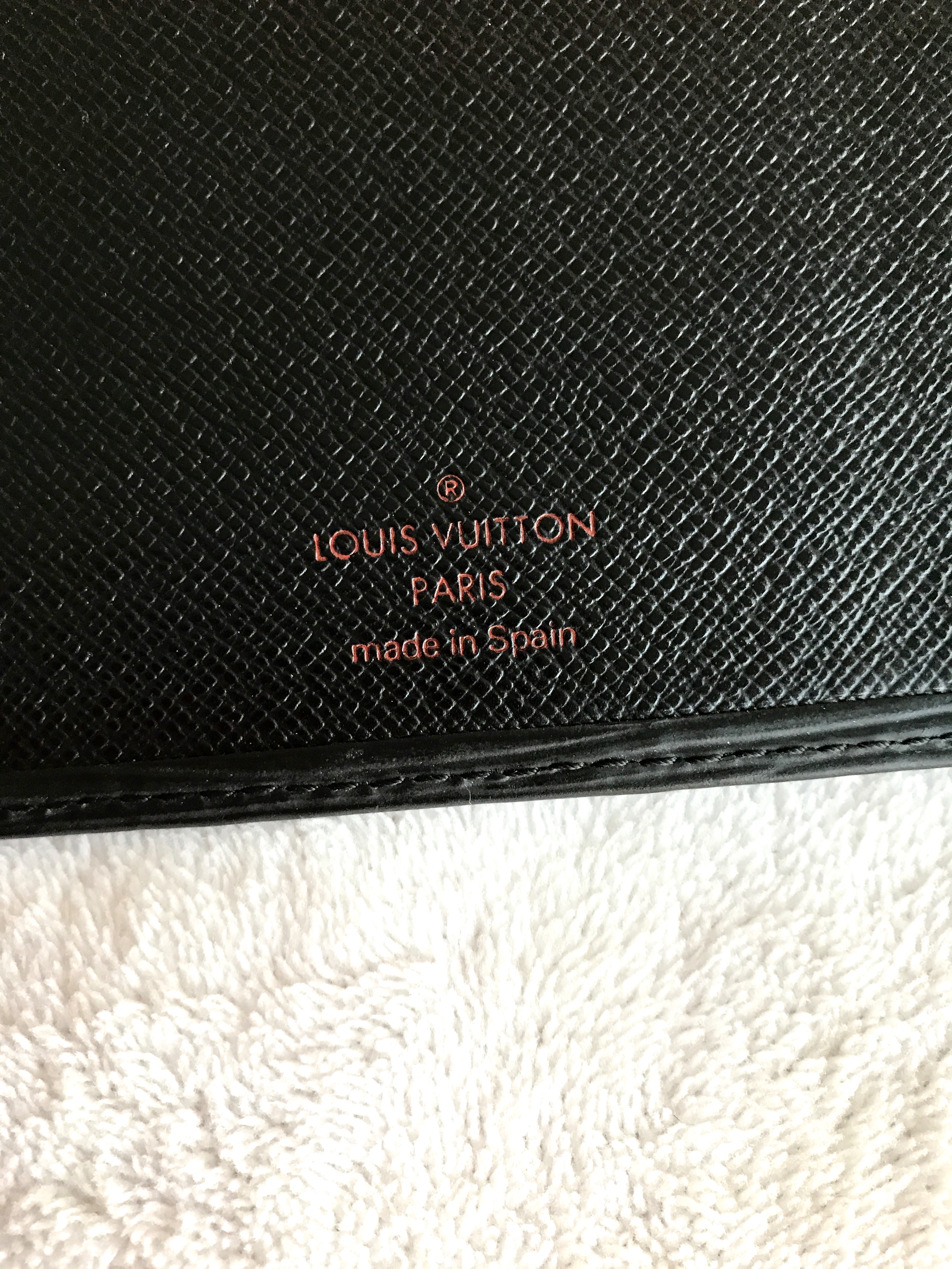 Louis Vuitton Black Leather Porte Shekel Cult Credit Wallet