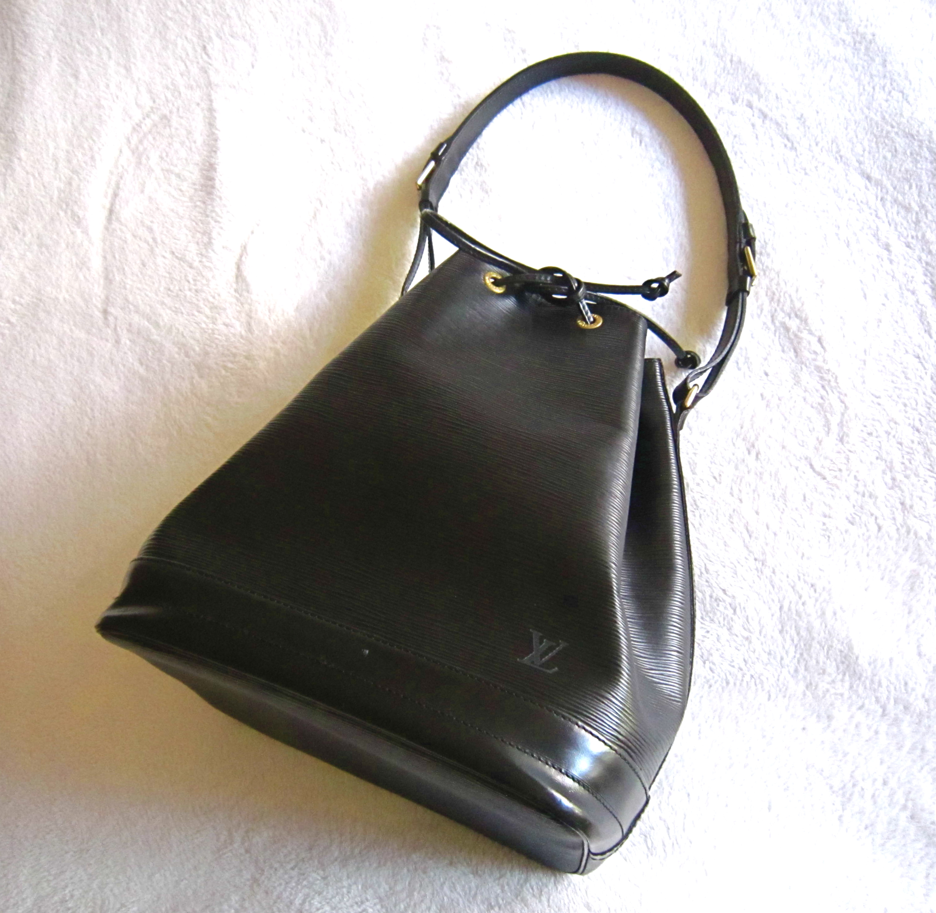 Louis Vuitton Large Black Epi Noe Handbag