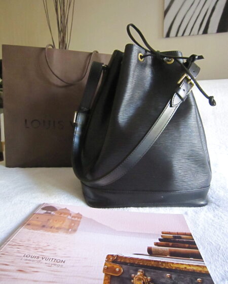 Louis Vuitton Large Black Epi Noe Handbag