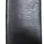 Louis Vuitton Black EPI Leather Noir Porte cartes Card Holder Wallet 824lv51