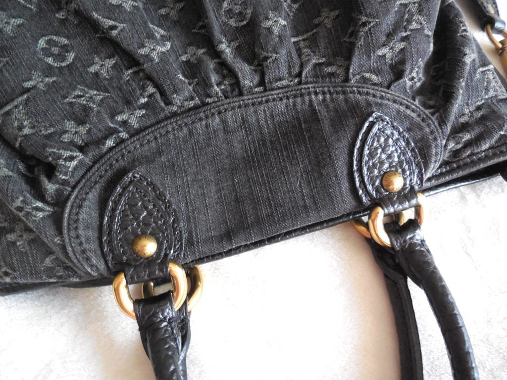 Louis Vuitton Black Monogram Denim Neo Cabby GM Shoulder Bag