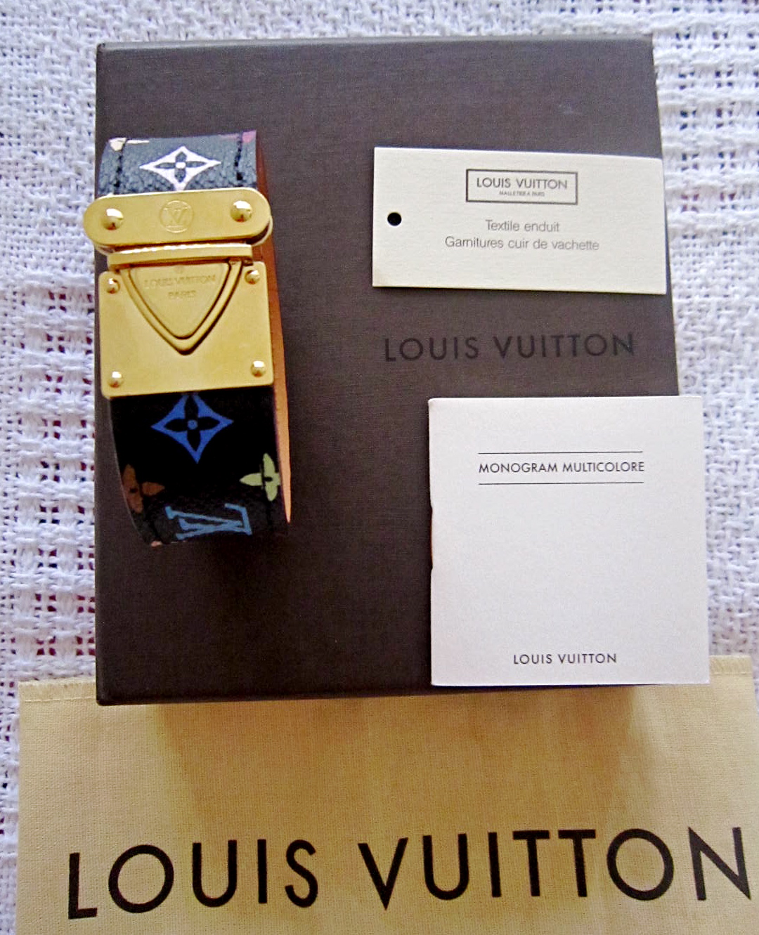 Louis Vuitton Black Monogram Leather Murakami Koala Bracelet S Louis  Vuitton | The Luxury Closet