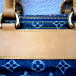 LOUIS VUITTON Speedy Neo Handbag Blue Monogram Denim Satchel SP0016