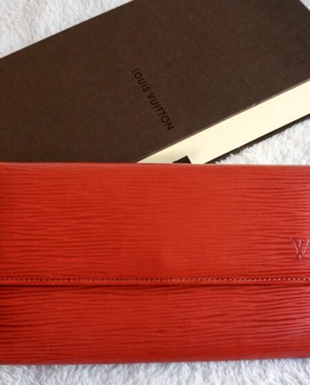 Louis Vuitton Carmine Red Epi Sarah Wallet