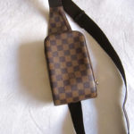 Louis Vuitton Geronimo Gold hardware Damier ebene Cloth ref.217094 - Joli  Closet