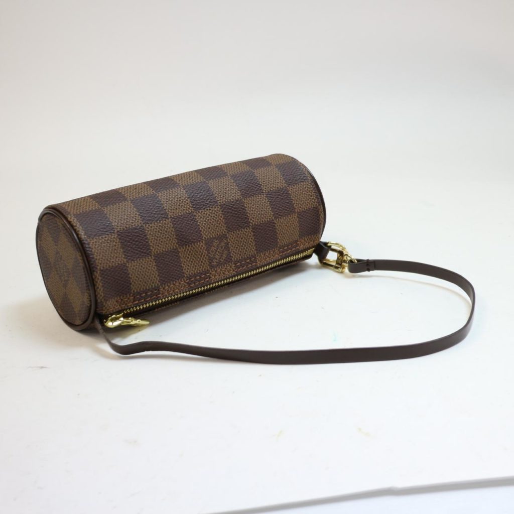 Damier Ebene Papillon Handbag W/Pouch