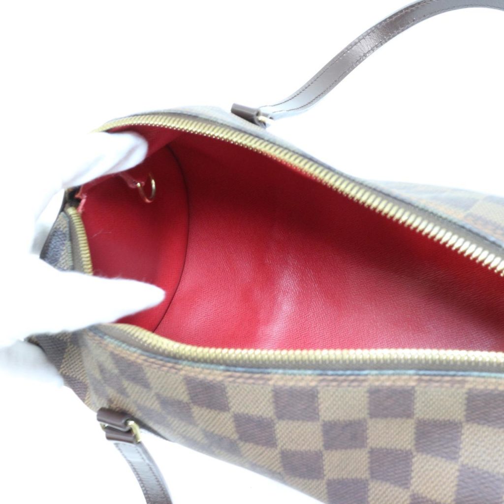 Damier Ebene Papillon Handbag W/Pouch