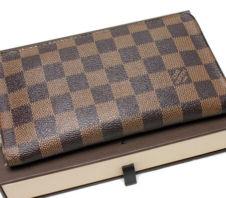 Louis Vuitton Damier Ebene Porte Monnaie Zip Wallet