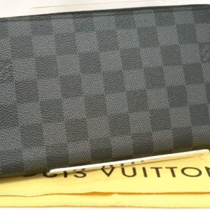 Louis Vuitton Porte Monnaie Zip N61728 Damier Ebene Canvas Long Wallet  Brown