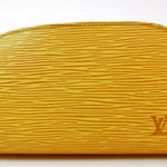 LOUIS VUITTON Epi Dauphine PM Cosmetic Pouch Yellow M48449 LV Auth yt759  Leather ref.583298 - Joli Closet