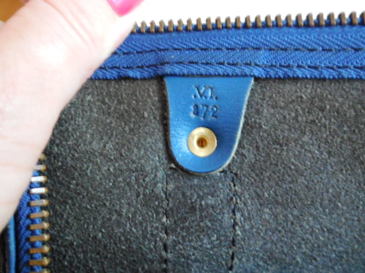 Louis Vuitton Keepall 50 Blue Epi Duffel Bag