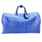 Louis Vuitton Toledo Blue Epi Leather Keepall 45 Bag Louis Vuitton