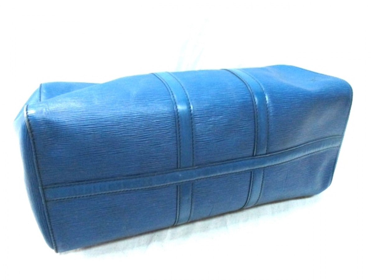 LOUIS VUITTON Boston bag M42965 Keepall 50 Epi Leather blue unisex