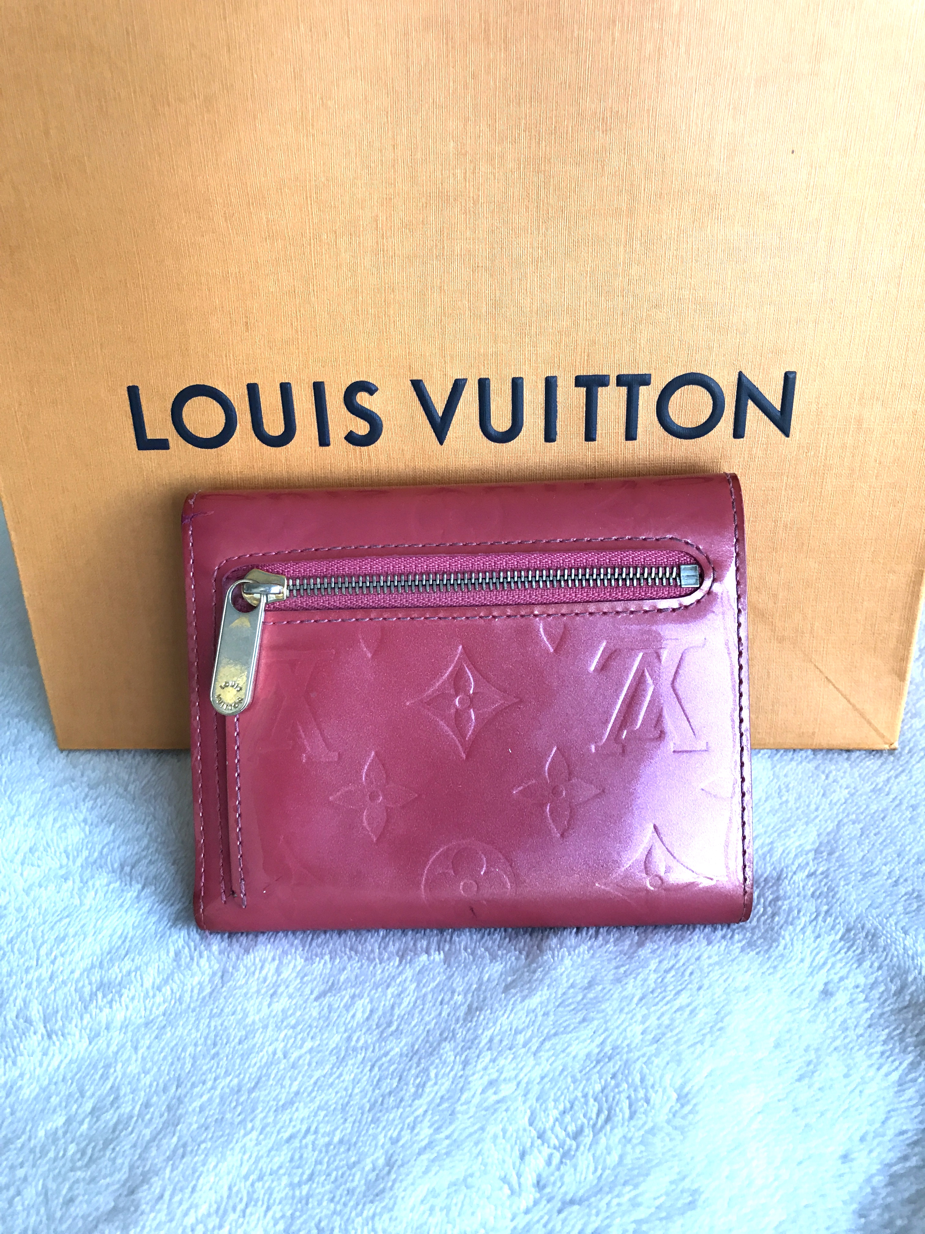 Louis Vuitton Monogram Vernis Walker Wallet Lavande LV Auth 33936