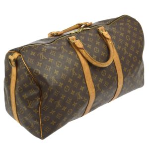 Louis Vuitton Red EPI Leather Keepall 50 Duffle Bag 89lk328s