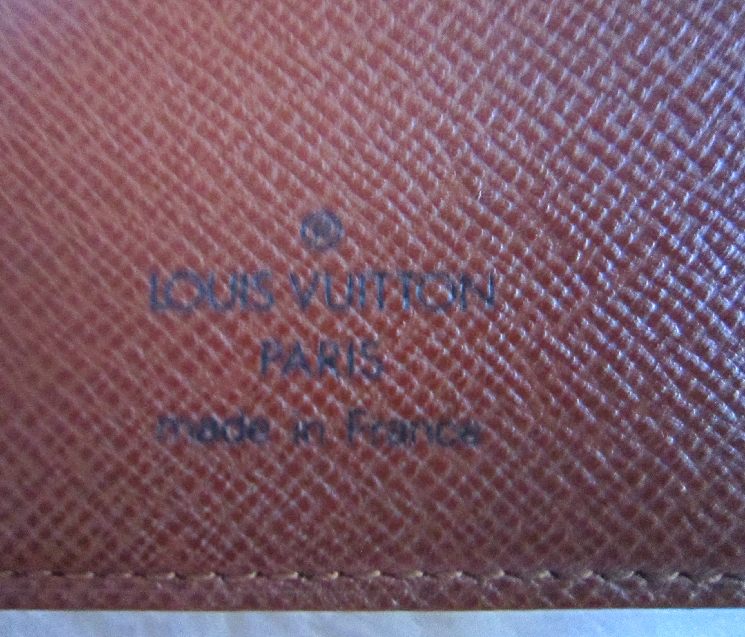 LOUIS VUITTON Monogram Porte Papier Zip Wallet M61207 LV Auth