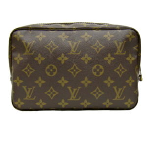 LOUIS VUITTON Damier Ebene Trousse Make Up Bag Pochette 1266363