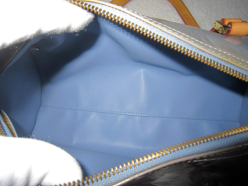 Papillon patent leather handbag Louis Vuitton Beige in Patent leather -  15218516
