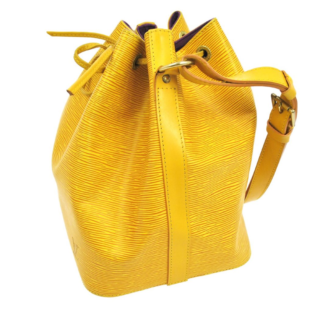 Louis Vuitton Petit Noe Yellow Epi Bucket Bag