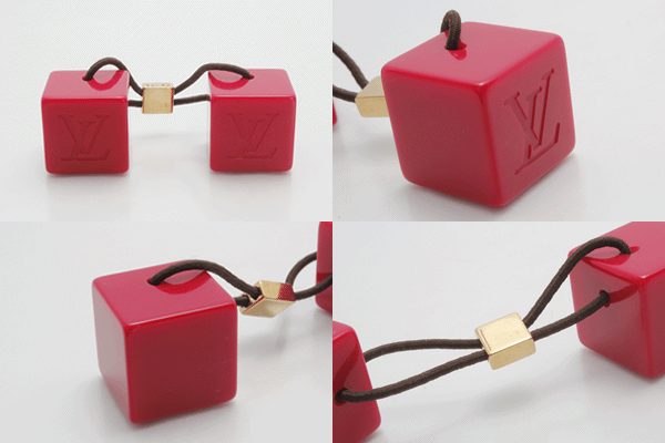 Louis Vuitton Logo Hair Cubes - Red Hair Accessories, Accessories -  LOU765283
