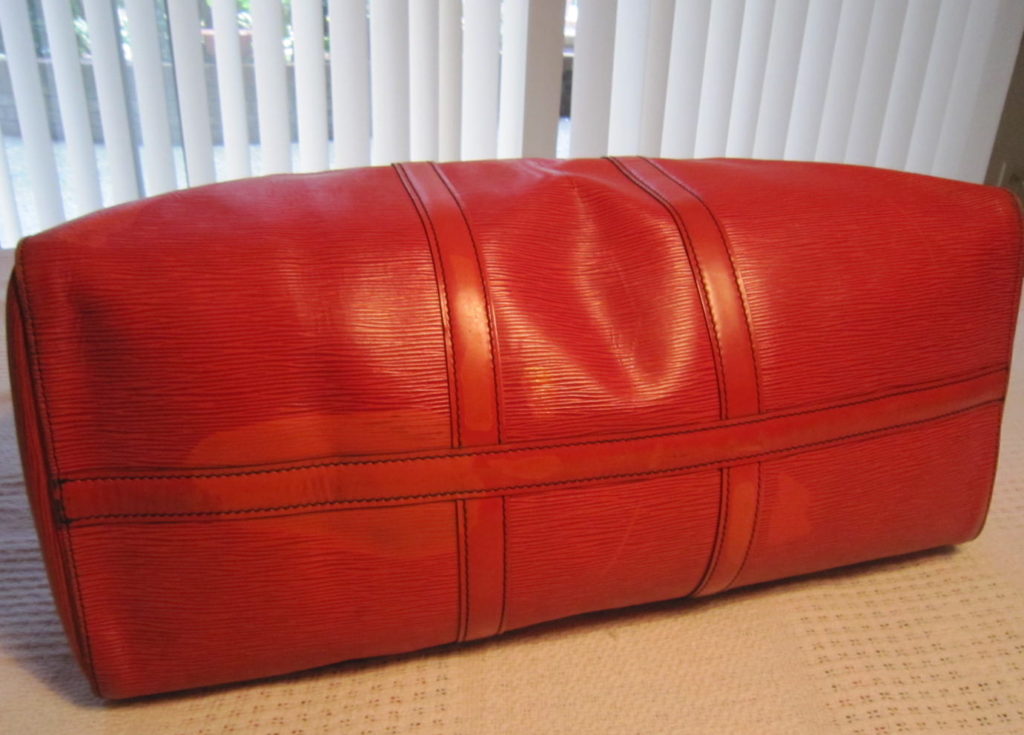 Louis Vuitton Red Epi Keepall 50 Duffel Bag