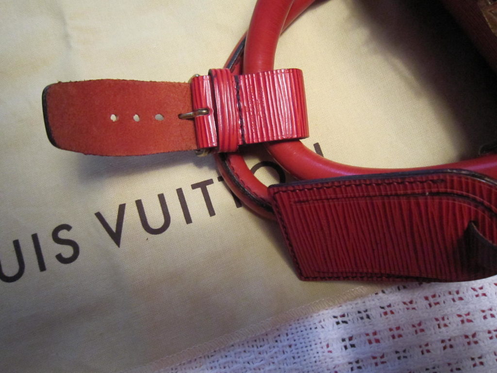 Louis Vuitton Red Epi Keepall 50 Duffel Bag