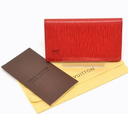 Louis Vuitton Red Epi Leather Cardholder