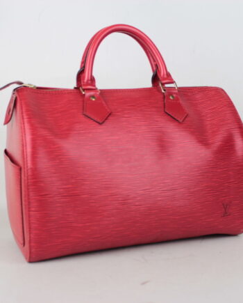 Louis Vuitton Red Epi Leather Speedy 30 Handbag