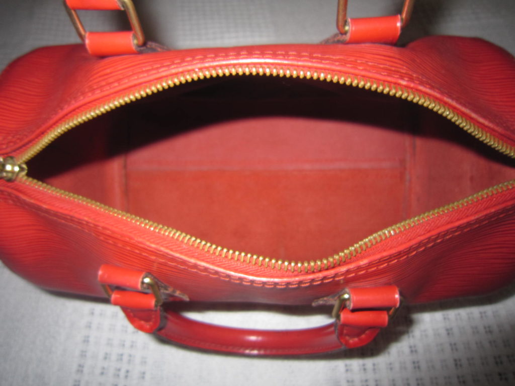 Louis Vuitton Red Epi Leather Speedy 30 Handbag