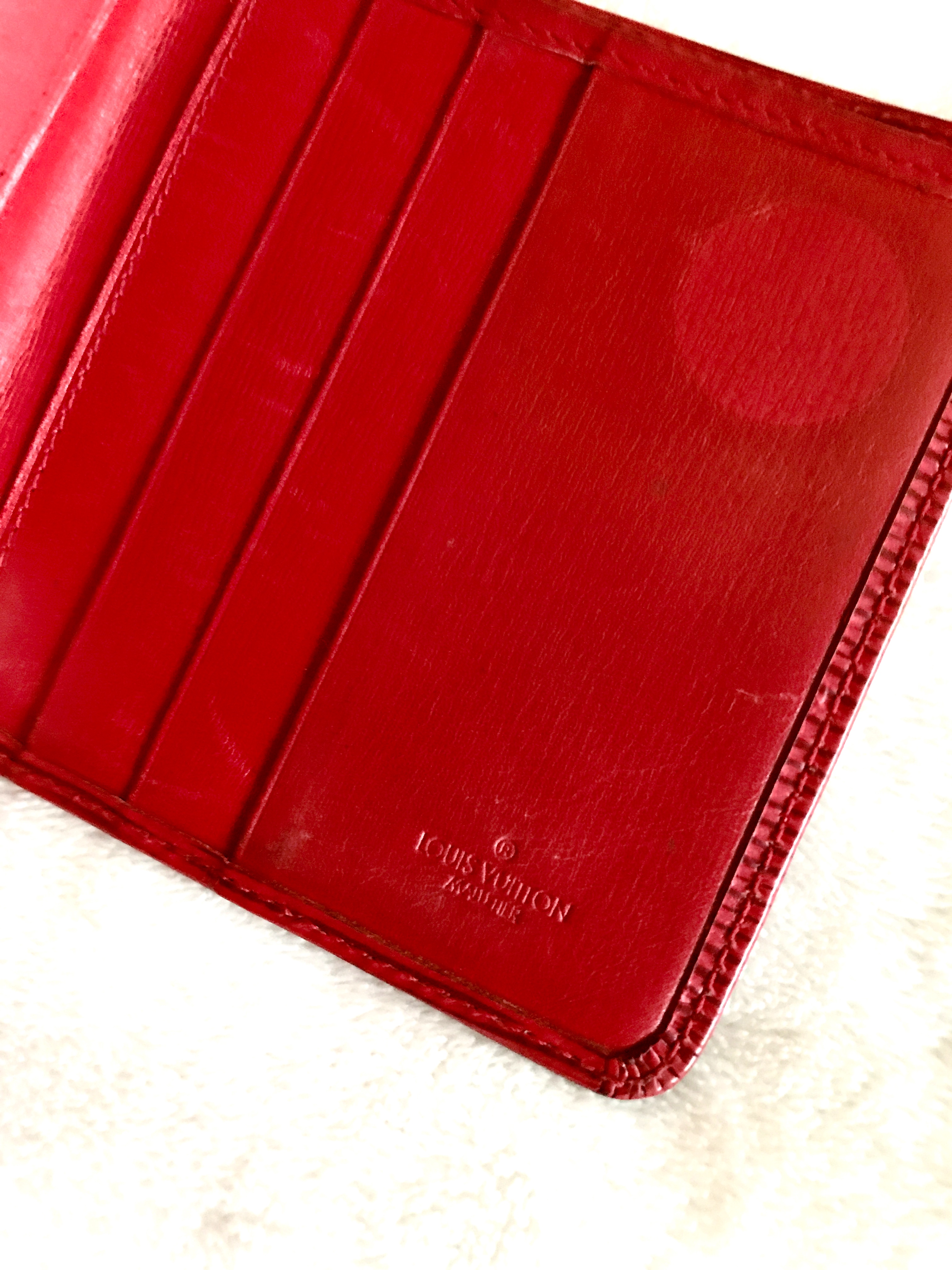 Louis Vuitton Red Epi Porte 6 Cartes Credit Wallet