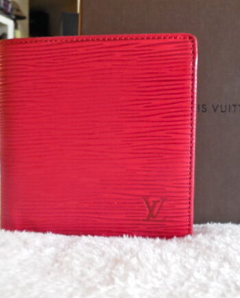 Louis Vuitton Red Epi Porte 6 Cartes Credit Wallet