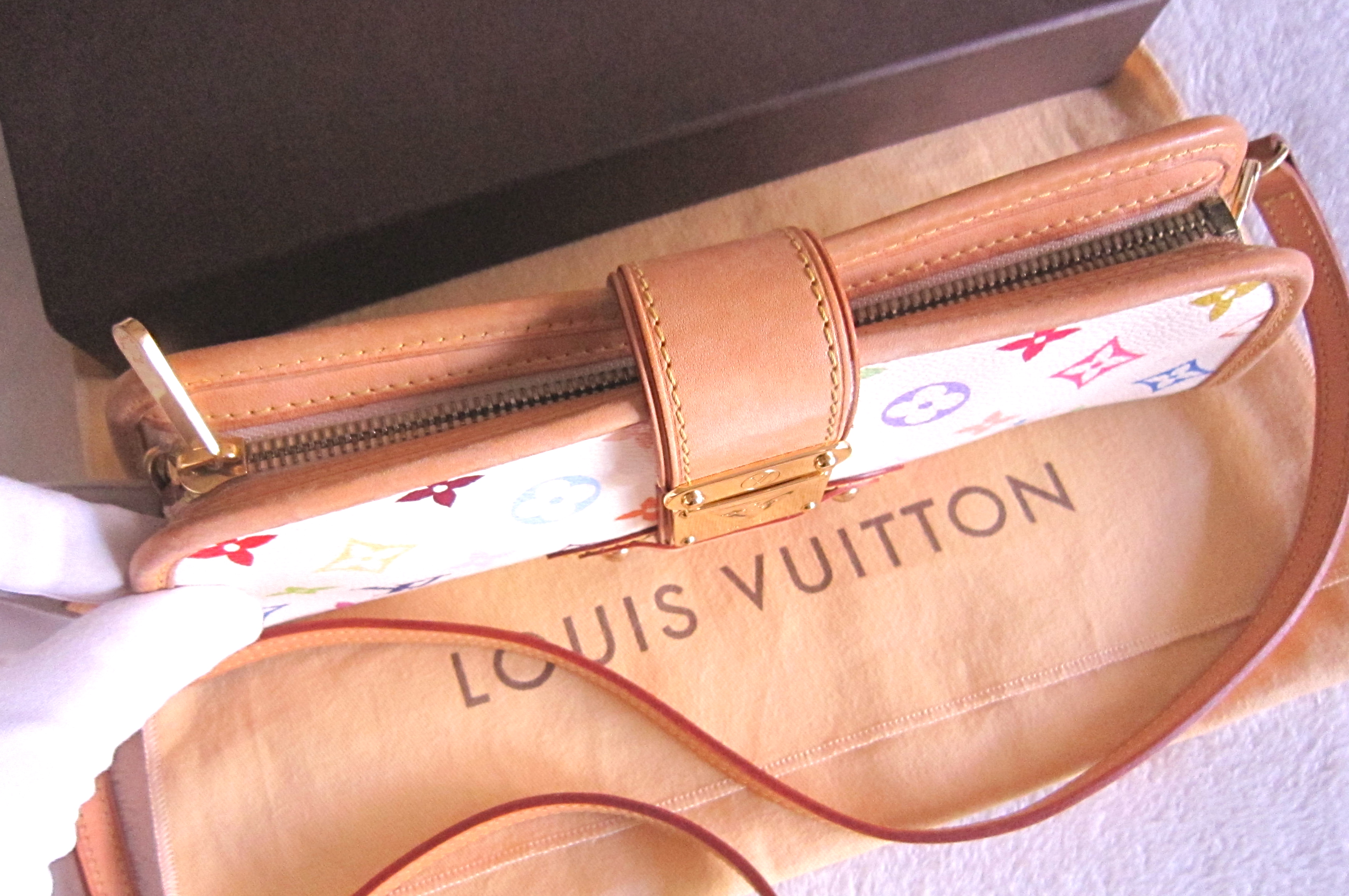 Louis Vuitton Shirley White Multicolour Clutch