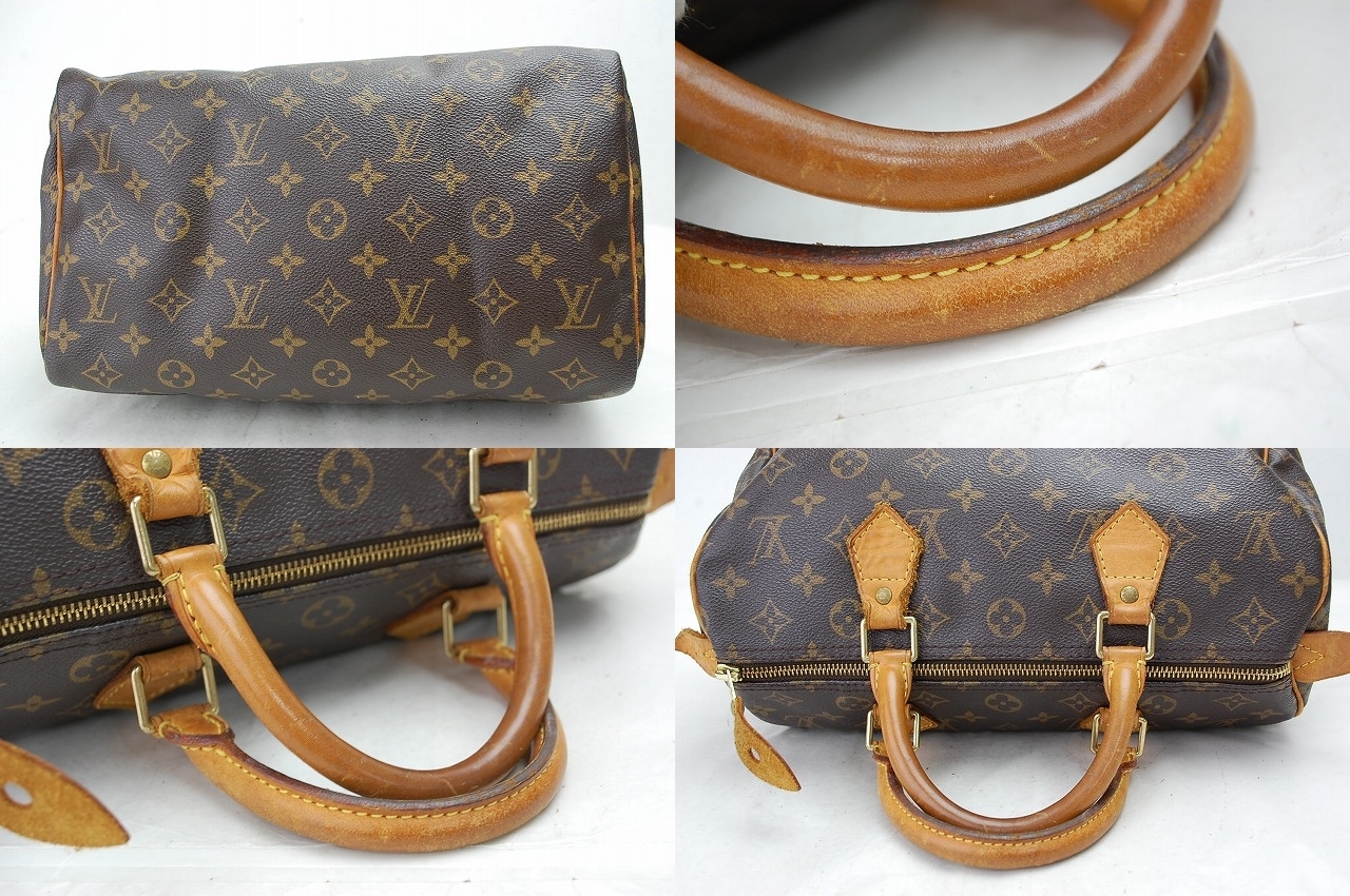 Genuine Louis Vuitton speedy 30 monogram satchel bag purse