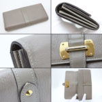 Louis Vuitton Grey 3lk0120 Verone Suhali Leather Bifold Flap Belt Wallet