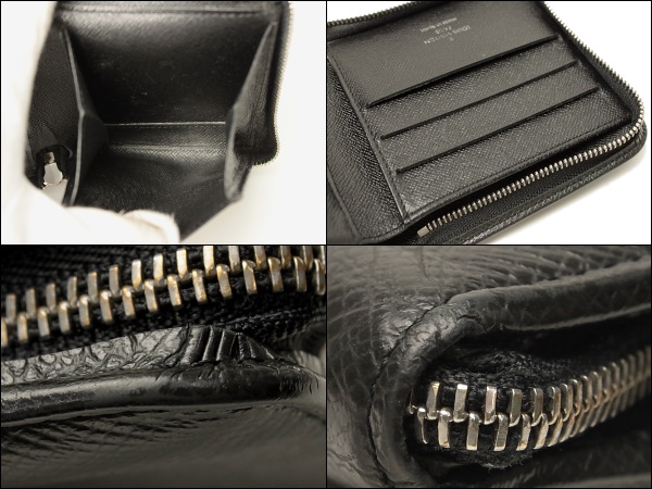Authentic Louis Vuitton Taiga Leather Mens Zipper Zip Around Bifold Wallet