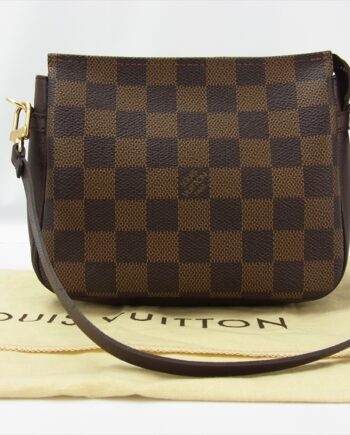 Louis Vuitton Trousse Damier Ebene Pochette Handbag