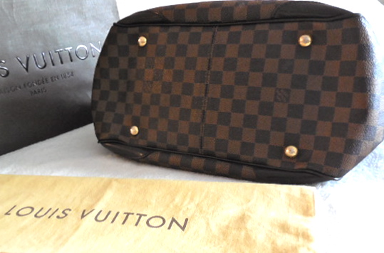Brown Louis Vuitton Damier Ebene Verona GM Shoulder Bag – Designer
