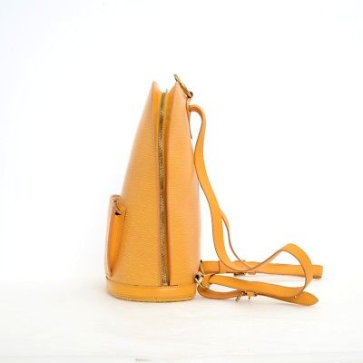 Gobelins vintage leather backpack Louis Vuitton Yellow in Leather - 36919982